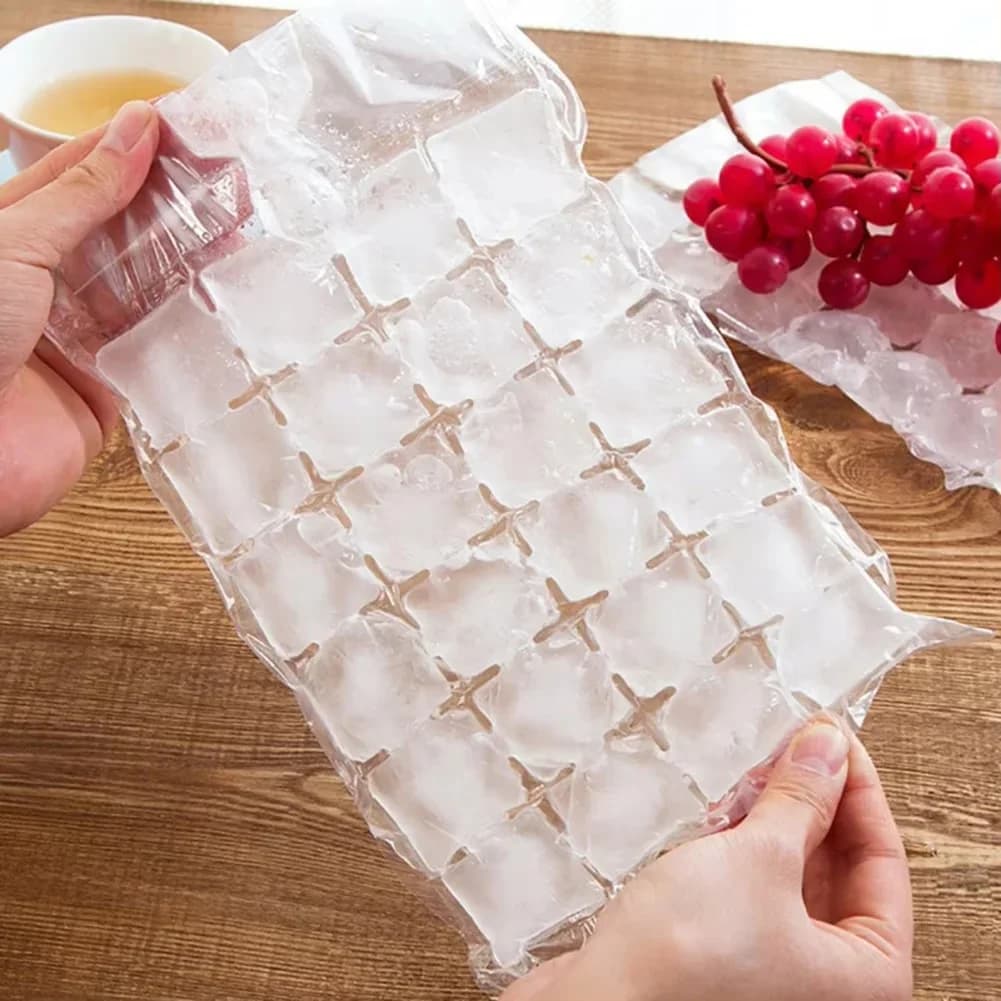 10–100 ks/balení jednorázový sáček na led, mřížková forma na kostky ledu, tyčinka, samouzavírací sáček na led, box na sáček s kostkami ledu, jedlé zmrazené kostky ledu