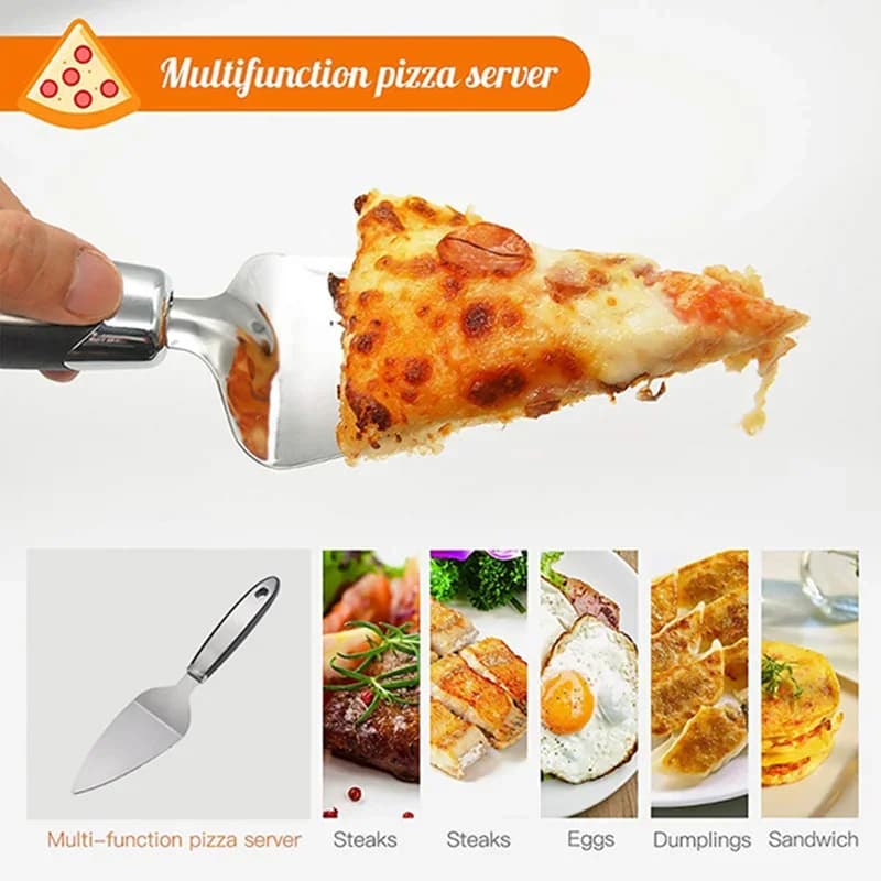 Prémiová nerezová kuchyňská krájecí kolečka na pizzu, podávací nástroj, domácí nůž na vafle, sušenky, dorty, chleba, těsto, kuchařské vychytávky