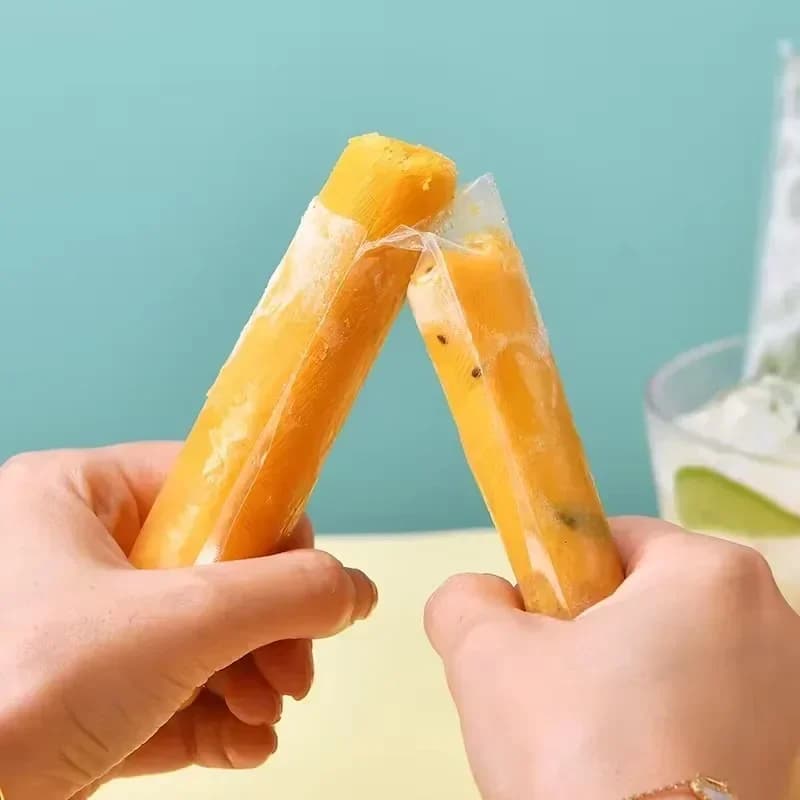 50/100/200ks jednorázové průhledné sáčky na nanuky na džus, jogurt a čokoládu, průhledná forma na nanuky, kuchyňské doplňky