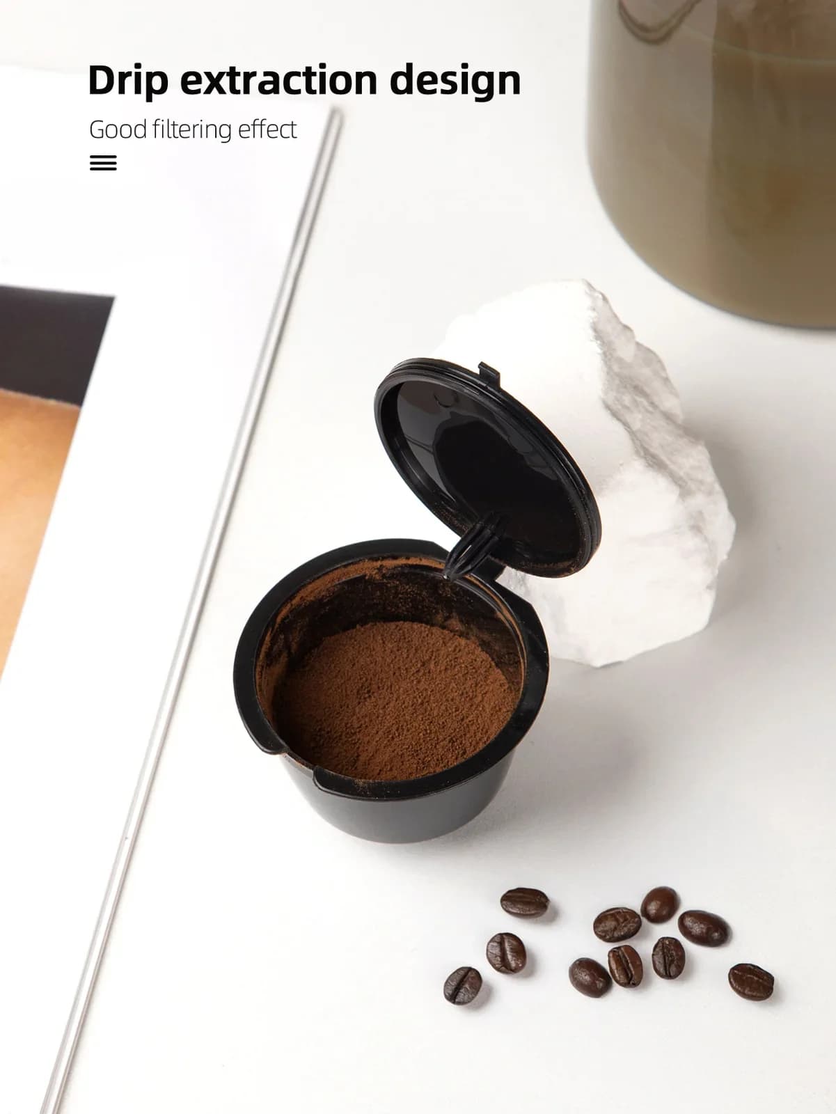 1/3/5/10 ks opakovaně použitelné filtry do kávových kapslí, dávkovač pro Nescafe Dolce Gusto, znovuplnitelné kapsle, kompatibilní sada
