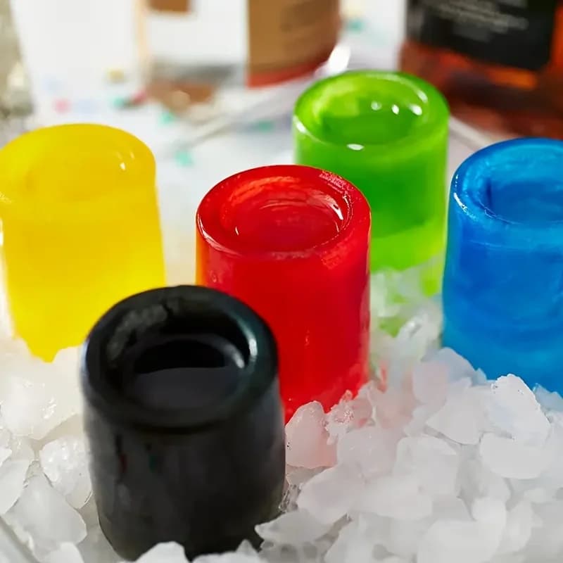 Silikonová forma na ledové kostky se čtyřmi otvory, lis na ledové bloky, kreativní kulatý tvar kelímku, formy na led pro whisky, pivo, bar a kuchyňské nástroje