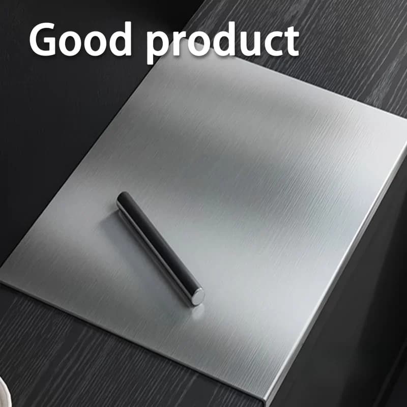 Velké skládací prkénko z nerezové oceli, kuchyňské nástroje, BBQ, kuchyňské potřeby, kuchyňské doplňky pro domácí i venkovní použití