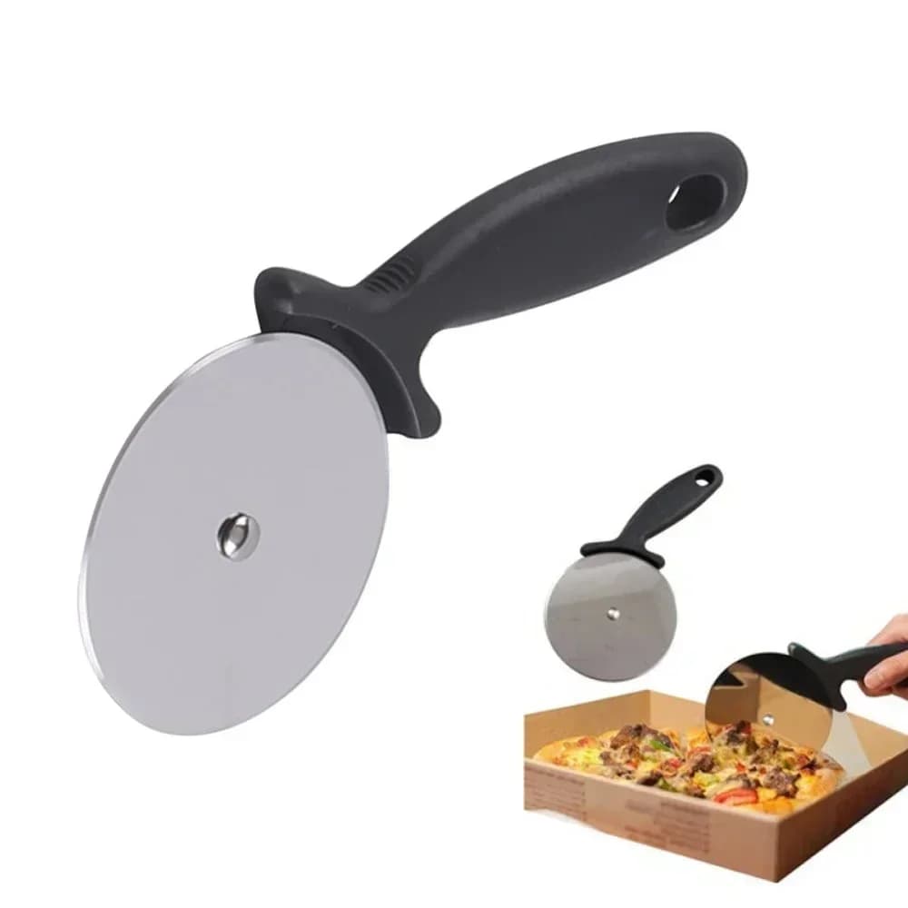 Nové kuchyňské příslušenství na pizzu nerezový válečkový kráječ na pečivo, nůž na pizzu, kolečko na sušenky a koláče, nůžky na krájení