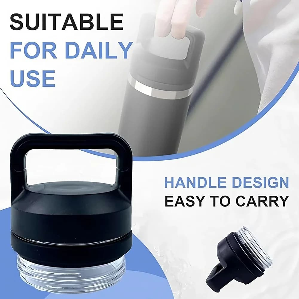 1 ks 2 ks 3 ks náhradní víčko Rambler Chug, kompatibilní s modely YT 18oz, 26oz, 36oz, 64oz - příslušenství k víčku sportovní láhve