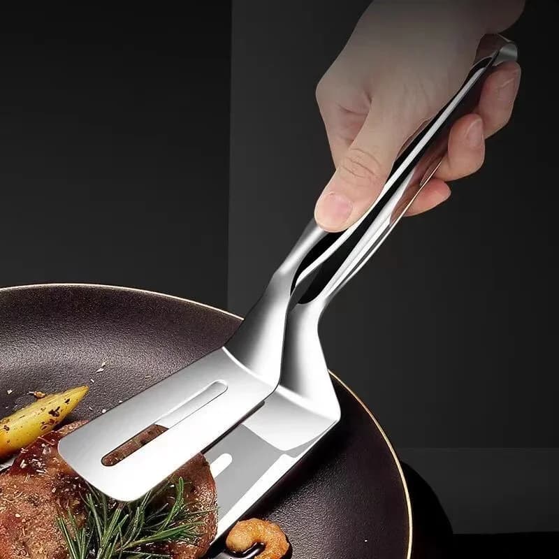 1/2/4 ks multifunkční nerezové steakové kleště, oboustranná obracečka, kuchyňské kleště na ryby, maso, pizzu, pečení