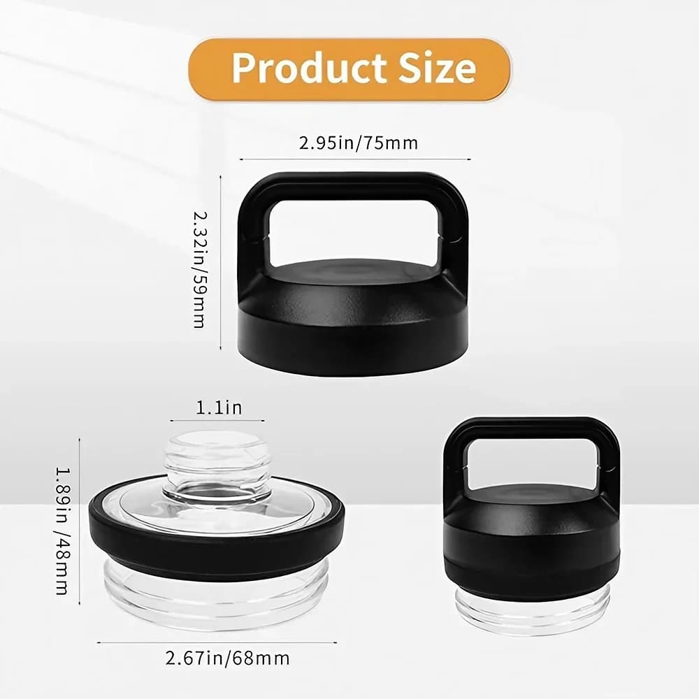 1 ks 2 ks 3 ks náhradní víčko Rambler Chug, kompatibilní s modely YT 18oz, 26oz, 36oz, 64oz - příslušenství k víčku sportovní láhve
